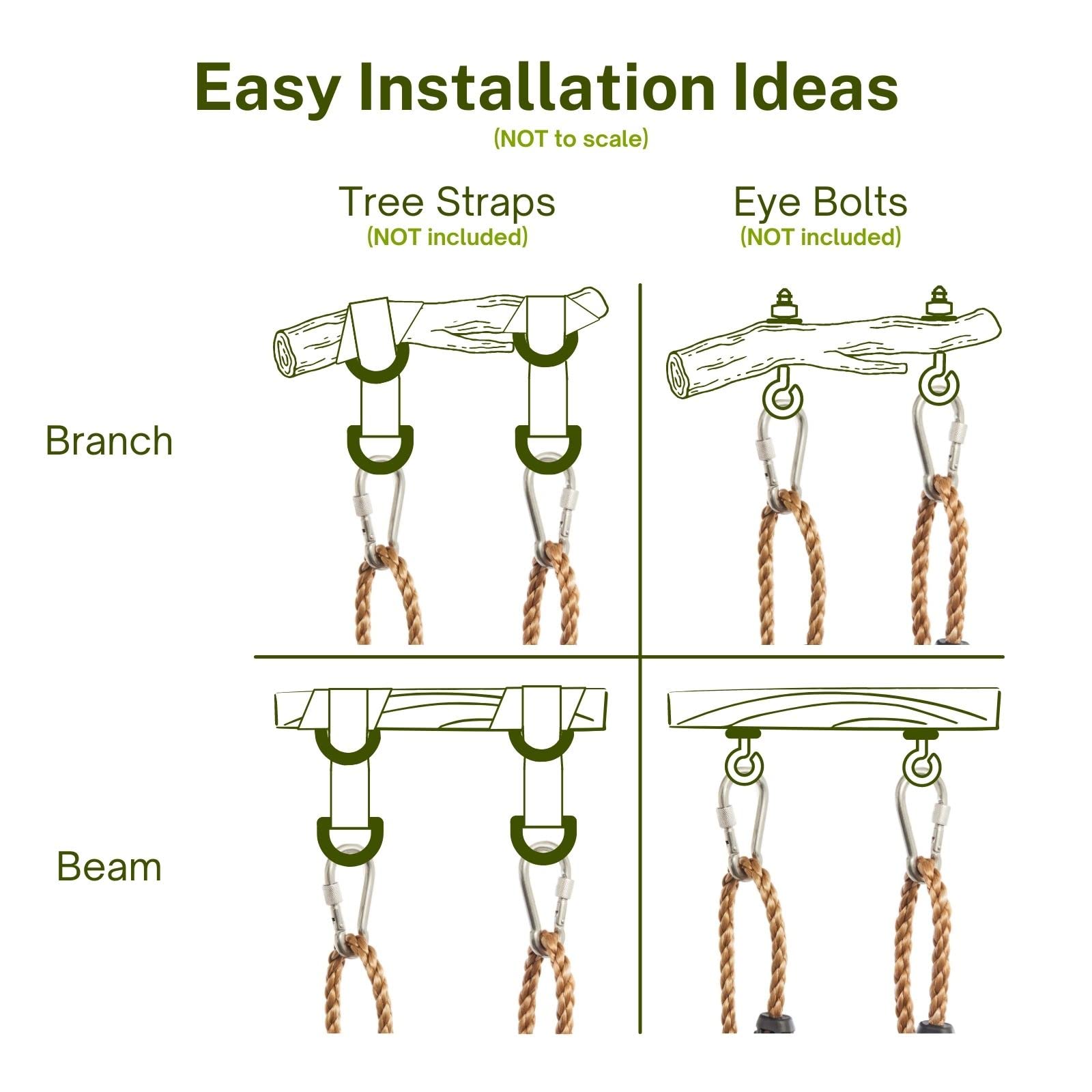 Wooden Tree Swing for Kids - ASTM F1148-21 Certified - Double Coated 16.5”x7.8” Wood Swing Seat for Outside - Weatherproof Adjustable Polyester Ropes - Outdoor or Indoor Kids Tree Swing Set - - WoodArtSupply