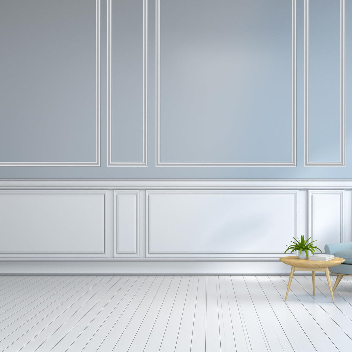 Yefanxi Peel and Stick Panels Molding Trim, Flexible Chair Rail Classic Wall Trim, Self-Adhesive Wall Paneling strip for Home Decoration(White 10ft*0.9in) Yefanxi