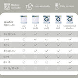 Jainmy Distressed Farmhouse 5x7 Area Rugs for Living Room Bedroom Non Slip Washable, Medallion Pattern Printed Low Pile Thin Carpet Rugs for Dining Room/Kitchen/Home Office, Off White/Grey Jainmy