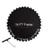 Ketofa 14 ft Trampoline Replacement Mat, Fits 5.5" Spring 72 V-Hooks Round Trampoline Frame,150" Premium Trampoline Mat (Excluding Frame and Spring) Ketofa