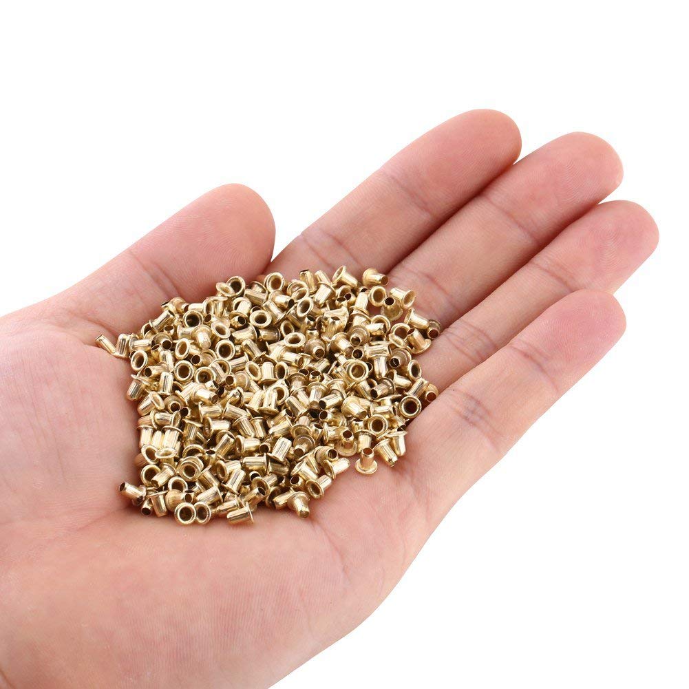 Walfront 700pcs Beehive Nest Box Frame End Threading Hole Eyelets Bee Frame Eyelet Beekeeping Tools Wooden Frame Eyelet to Minimize Damage to The Wood Walfront