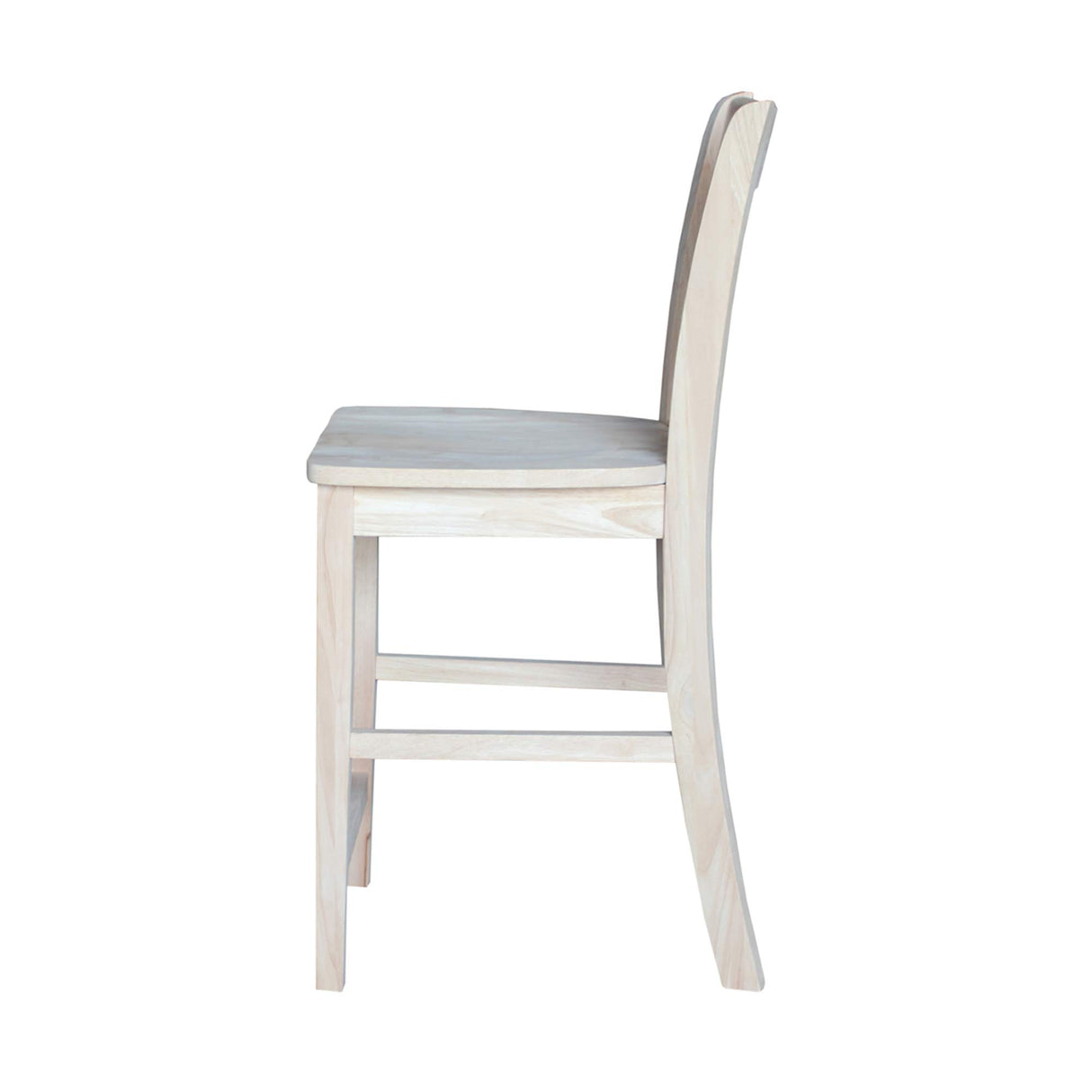 International Concepts San Remo Stool, 24-Inch SH, Unfinished IC International Concepts