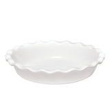 Emile Henry Made In France 9 Inch Pie Dish, White Emile Henry