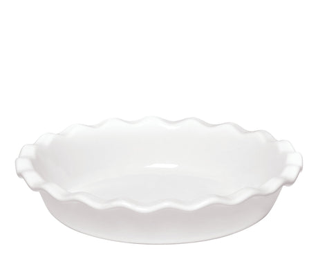 Emile Henry Made In France 9 Inch Pie Dish, White Emile Henry