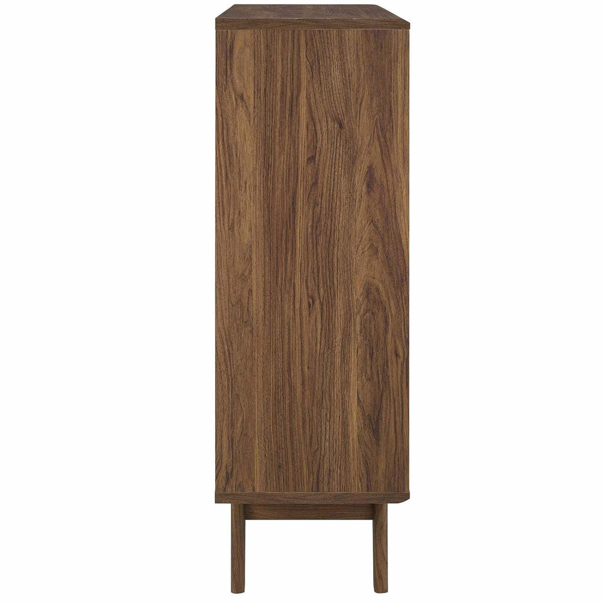Modway Render Three-Tier Display Storage Cabinet Stand, Walnut Modway