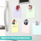 Sublimation Magnet Blanks, 30PCS Sublimation Blank Refrigerator Magnets - Personalized Fridge Magnet Sublimation Blanks Products for Kitchen Office Decorative, 5.5x5.5 cm (Round) Deekypol