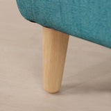 Single PVC Kids Sofa Chair, Toddler Sofa Couch with Wooden Legs, Children Armchair for Children Gift (Blue) Getifun