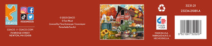 Ceaco - Farm Sweet Farm - 1000 Oversized Piece Jigsaw Puzzle