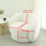 STARINGIRL Stretch Swivel Barrel Chair Sofa Cover Slipcovers Mid Century Modern Accent Chair Modern Curved Cover for Home Hotel Office Cafe Furniture Protector STARINGIRL