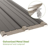 Patiowell 10 x 12 FT Metal Storage Shed for Outdoor, Steel Yard Shed with Design of Lockable Doors, Utility and Tool Storage for Garden, Backyard, Patio, Outside use Patiowell