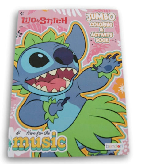 LiloandStitch ''Here for The Music'' Coloring and Activity Book - 80 Pages Coloring Books