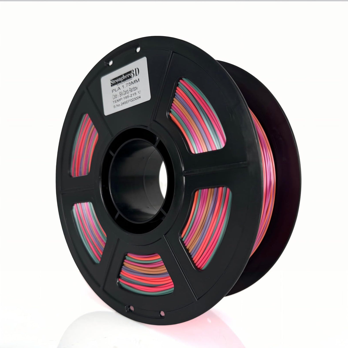 Stronghero3D PLA 3D Printer Filament 1.75mm,Candy Silk Rainbow,Multi Color,Net Weight 1kg(2.2lbs) Accuracy +/-0.05mm Stronghero3D