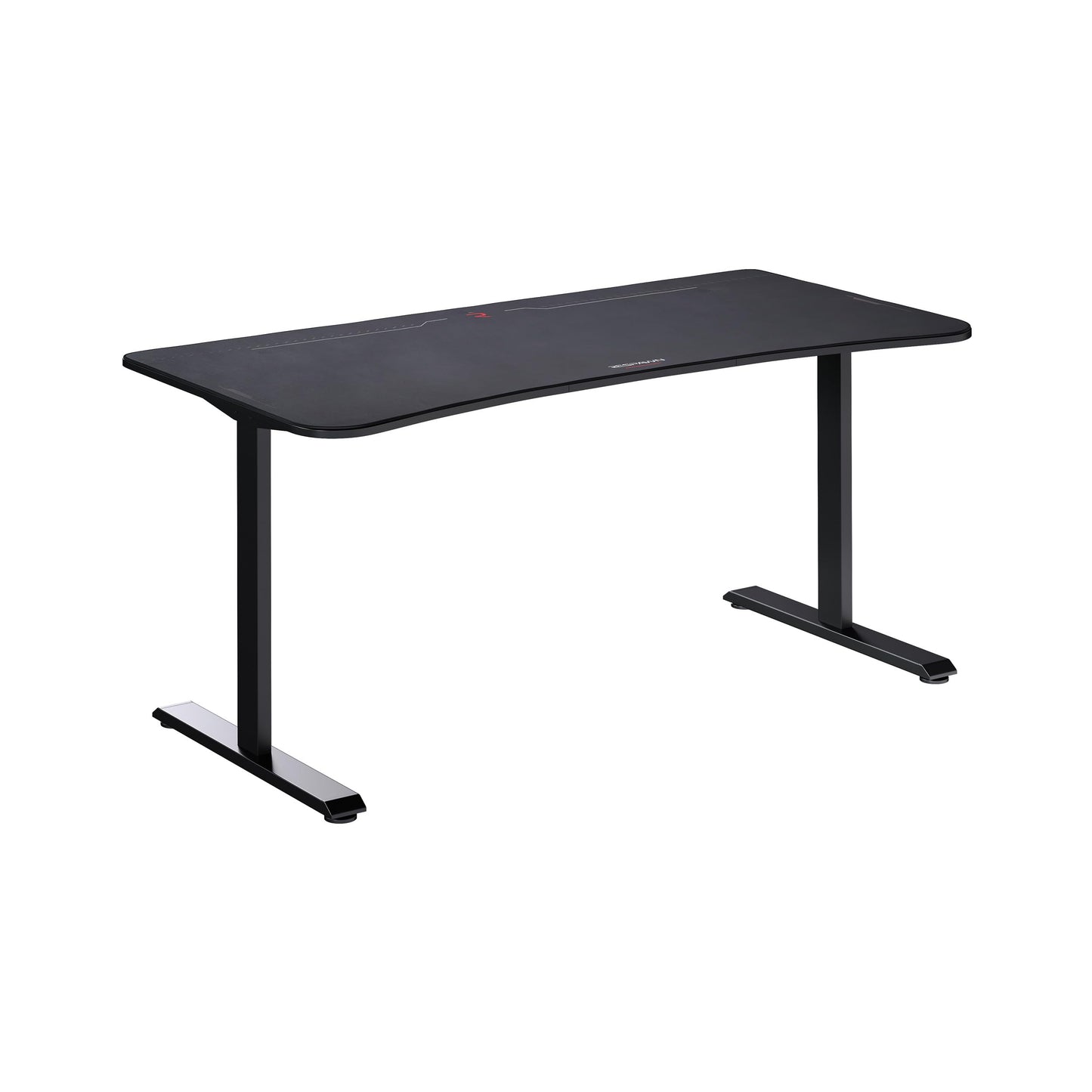 RESPAWN 1063 Gaming Desk - 63in Computer Desk With Mouse Pad, PC Workstation With Cable Management, Home Office Gaming Table - Black - WoodArtSupply