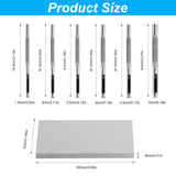 9 Pcs Leather Hole Punch Tool, Hollow Punch Set for Leather Stitching Punch Tool, Leather Belt Hole Punch Tool for Leather Watch Bands Gasket Belt Canvas Paper Rubber, with 1 x PVC Board HexinYigjly