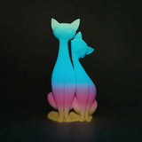 Zi-Rui 3D Printer PLA Filament, Glow in The Dark Multicolor Change, Rainbow Multicolor Gradient, 1.75mm 1KG/2.2lbs Zi-Rui