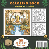 Secret Fairyland: Cute and Cozy Coloring Book WoodArtSupply