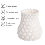 INLAND PLA Filament 1.75mm - White PLA 3D Printer Filament, Dimensional Accuracy +/- 0.03mm - 1kg Cardboard Spool (2.2 lbs) – FDM 3D Printing INLAND