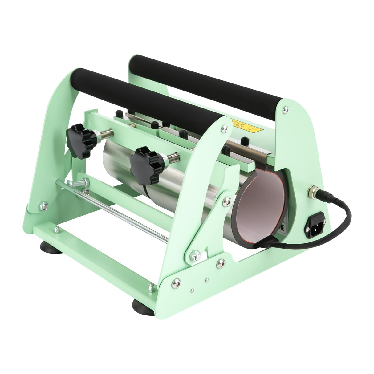 HZOPUTLH 2 in 1 40oz Tumbler Heat Press Machine, Electric Car Cup Mug Press Heat Machine Adjustable Temperatures and Time, Double Cup Mats Manual Mug Press Sublimation Machine (Light Green) HZOPUTLH