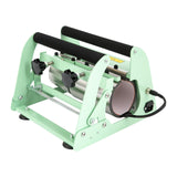 HZOPUTLH 2 in 1 40oz Tumbler Heat Press Machine, Electric Car Cup Mug Press Heat Machine Adjustable Temperatures and Time, Double Cup Mats Manual Mug Press Sublimation Machine (Light Green) HZOPUTLH
