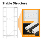 Furnulem White Tall Dresser for Bedroom,Vertical Storage Tower Unit and End Table with 6 Drawers, Nightstand Furniture with Fabric Drawer Organizer in Living Room,Closet,Entryway,Hallyway Furnulem