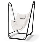 Hammock Chair with Stand,Heavy-Duty Hanging Chair with Stand, for Indoor Outdoor,Sturdy Swing Chair Stand Max Load 350 pounds(Hammock Chair Included) TOREVSIOR