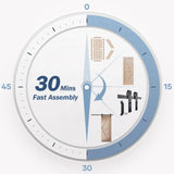 FREDBECK 30in x 80in Sliding Barn Door and 5FT Sliding Door Hardware Kit Included K Shape Solid Spruce Wood Panel for Bedroom Need to Assembly FREDBECK