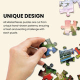 MasterPieces - 300 Piece Jigsaw Puzzle, Large EZ Grip Shapes, Pine Valley Camp, Fun for Adults, Seniors, Family, Kids, Non-Glare Finish, 18"x24" Masterpieces