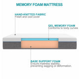 Twin Mattress 6 Inch Twin Gel Memory Foam Mattress,Twin Size Mattress in a Box, Medium Firm, Mattresses Twin Size Twolike