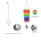 KIEYYRYT 6 Packs Chicken Toys for Coop Accessries, Chicken Swing Toys for Chicken Hens, Chicken Xylophone Toys and Mirror, Vegetable Hanging Feeder, Veggies Skewer KIEYYRYT