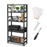 MRRcute 4 Tier 1000LBS Storage Shelves Heavy Duty, Storage Racks and Shelving, Standing Storage Shelf Units, Utility Shelf with Wheels, Metal Shelves for Garage, Kitchen, Living Room, and Pantry. MRRcute