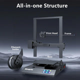 OLAPRIN 3D Printer, Upgraded Version Can Print Larger Size 3D Printers, New Integrated Extruder, Better Printing Details, Equipped with Intelligent Automatic Leveling, 300×300×400m FDM Printing OLAPRIN