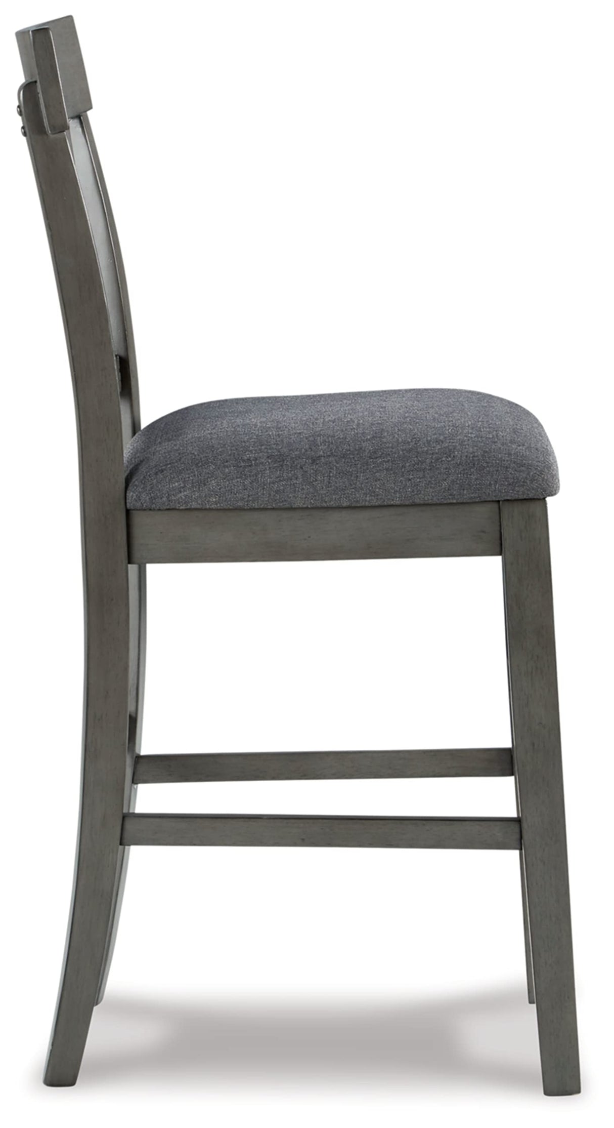 Signature Design by Ashley Hallanden Modern Farmhouse 25.75" Counter Height Upholstered Barstool, Set of 2, Dark Gray Signature Design by Ashley