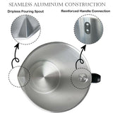 Candle Making Pouring Pot 3L Candle Wax Melting Pot Large Candle Pouring Pitcher Heat-Resistant Handle Dripless Pouring Spout Candle Jars, Wicks, Stickers Wicks Holders Large Candle Pouring Pot Phinicco