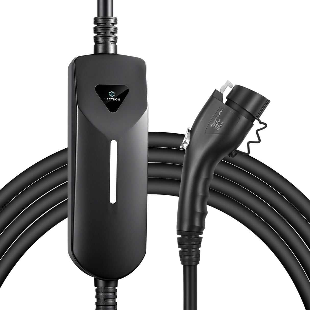 Lectron Level 1 / Level 2 EV Charger (12 Amp / 40 Amp) with Dual Charging Plugs (NEMA 5-15 & 14-50) - Portable Electric Car Charger Compatible with All J1772 EVs (Black) Lectron