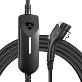 Lectron Level 1 / Level 2 EV Charger (12 Amp / 40 Amp) with Dual Charging Plugs (NEMA 5-15 & 14-50) - Portable Electric Car Charger Compatible with All J1772 EVs (Black) Lectron
