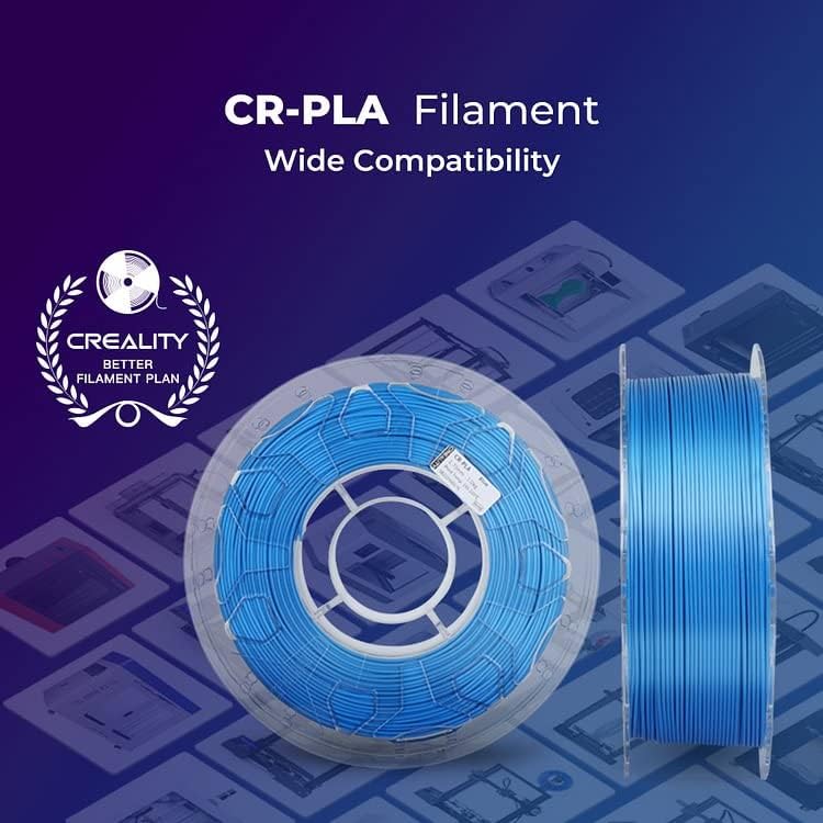 Creality PLA Filament 1.75mm, 3D Printer Filament, 1.0kg (2.2lbs) Spool, No Warp Enhanced Toughness, Dimensional Accuracy ±0.03mm Printing Filament, for FDM 3D Printers (Rainbow) Creality