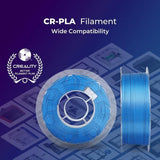 Creality PLA Filament 1.75mm, 3D Printer Filament, 1.0kg (2.2lbs) Spool, No Warp Enhanced Toughness, Dimensional Accuracy ±0.03mm Printing Filament, for FDM 3D Printers (Rainbow) Creality