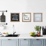 Joy Choice 8x8inch Kitchen Signs Wall Decor Farmhouse, You Are Loved Wooden Signs Personalized, Home Table Sign With Solid Wood Frame. Joy Choice