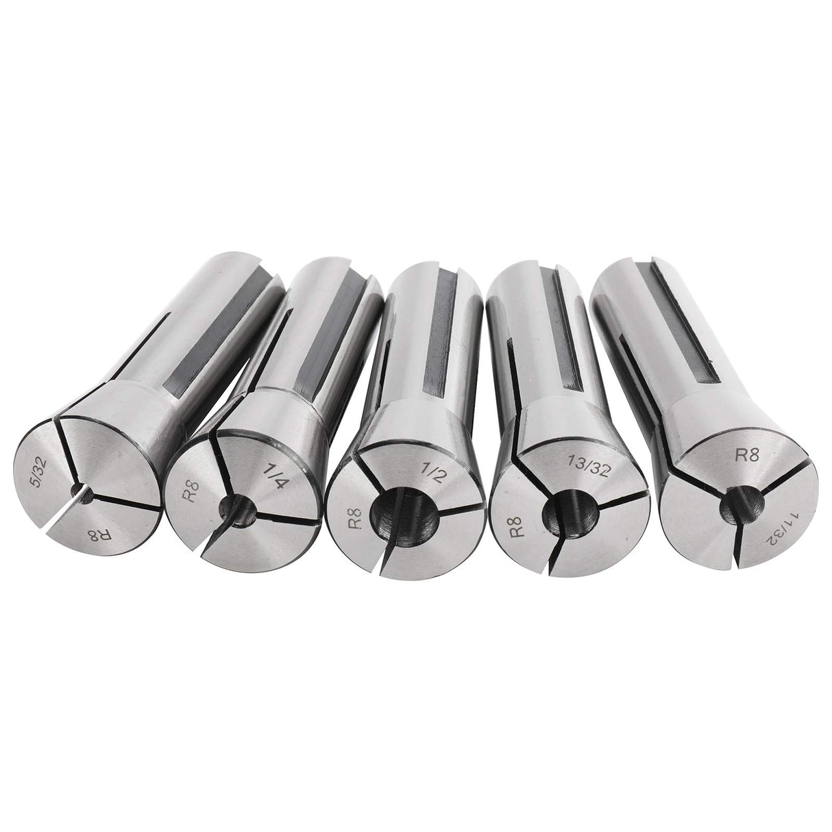 BTSHUB 23pc 1/16-3/4 inches Precision R8 Collets Set Mill Chuck Holder Hardened T.I.R. 0.0006" Lathe BTSHUB