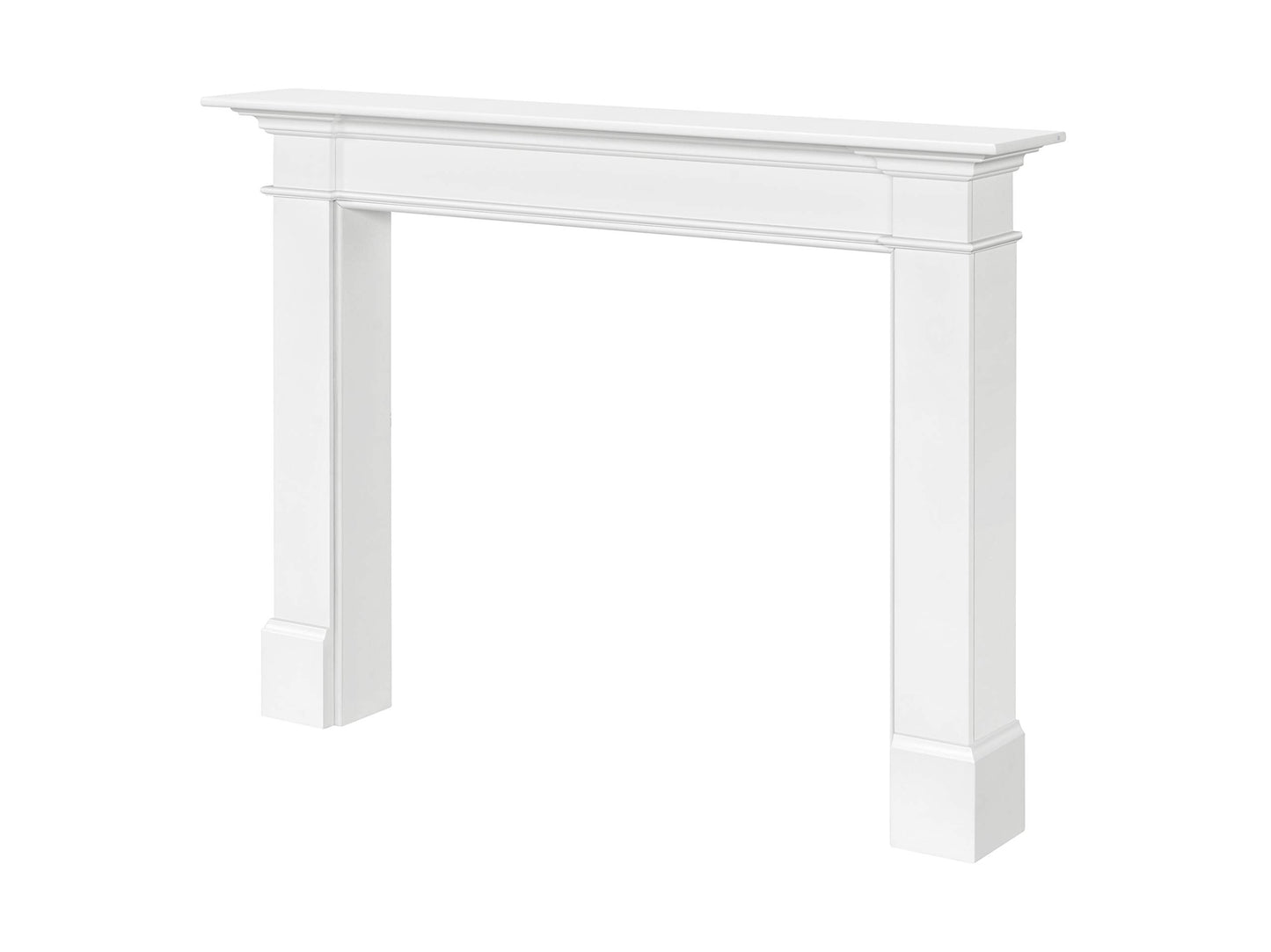 Pearl Mantels Harmonious and Elegant MDF Mantel Surround, 48", Crisp White