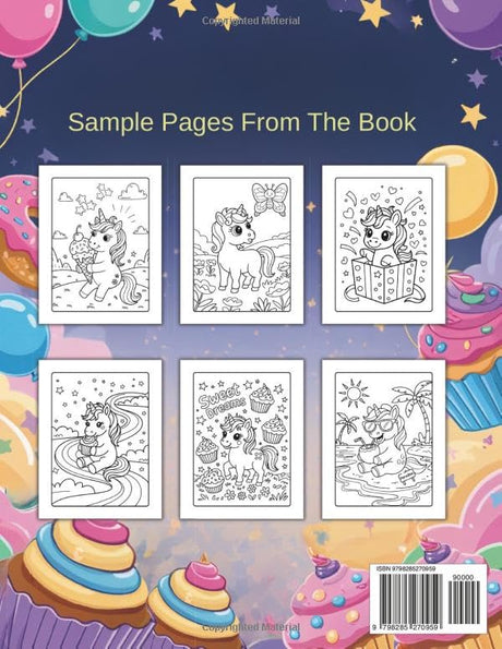 Unicorn Coloring Book For Kids Ages 4-8: 50 Fun and Cute Unicorn Coloring Pages for Girls and Boys WoodArtSupply