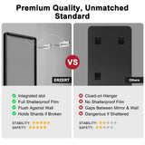 Bathroom Mirrors for Over Sink,2Pcs 24x36Inch Vanity Mirrors for Wall,Black Metal Frame Rectangle Mirrors for Bathroom,Farmhouse,Restroom,Hangs Horizontally or Vertically ERZERT