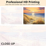 TUMOVO Beach Scenery Paint by Numbers for Adults, Wild Grass Paint by Number Kits for Adult Beginner, DIY Sunrise Paint by Number Kits on Canvas Arts Craft(Frameless) 16x20 Inch TUMOVO