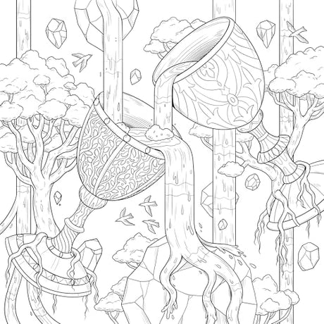 Mythographic Color and Discover: Enchanted Relics: An Artist’s Coloring Book of Lost Antiquities WoodArtSupply