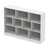 Elegant White Geometric Bookcase – Modern Contemporary Storage Solution for Your Living Room Unknown1