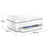 HP ENVY 6455e Wireless Color Inkjet Printer, Print, scan, copy, Easy setup, Mobile printing, Best-for-home, Instant Ink with HP+ (3 months included),white HP
