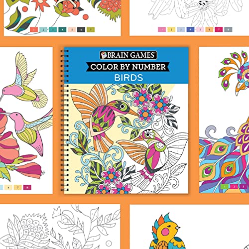 Brain Games - Color by Number: Birds New Seasons