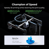Creality K1C 3D Printer, 600mm/s Fast Speed Auto Leveling 3D Printers with AI Camera for 300°C Printing, Switchable Silent Mode Reliable Carbon Fiber 3D Printing 220 * 220 * 250mm Creality