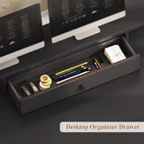 SEDETA Farmhouse 63" Executive Desk, Home Office Desk with File Drawer and Monitor Stand, Computer Desk with Drawers and Storage Cabinet, Wood Desk for Work Study Writing, White SEDETA