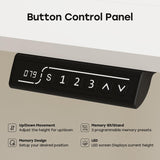 JYLH JOYSEEKER Small Standing Desk, 35" ×20" Electric White Standing Desk, Height Adjustable Compact Sit Stand Desk with Splice Board, Home Office Desk with 2 Hooks JYLH JOYSEEKER